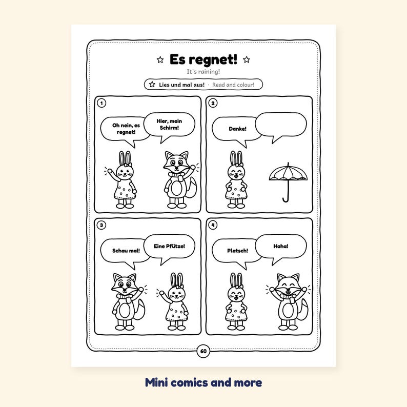 The Rainbow - Rainbow and Weather Words in German for Kids: A 100-Page Activity Book (Ages 3–7) image 5