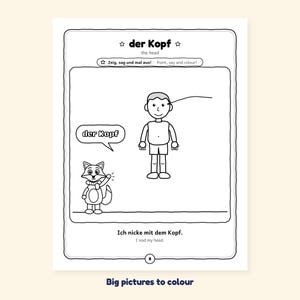 My Body - Body Parts in German for Kids: A 100-Page Activity Book with Songs and Games (Ages 3–7)