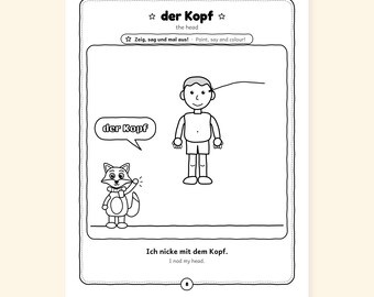 My Body - Body Parts in German for Kids: A 100-Page Activity Book with Songs and Games (Ages 3–7)