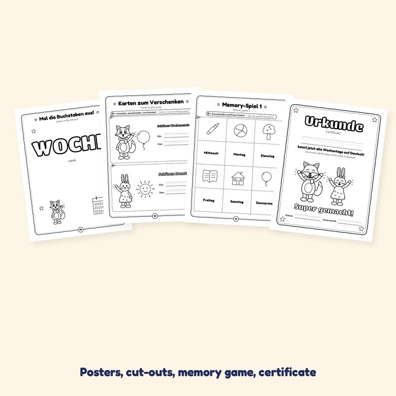 Monday to Sunday - Days of the Week in German for Kids: A 100-Page Activity Book (Ages 3–7) image 7
