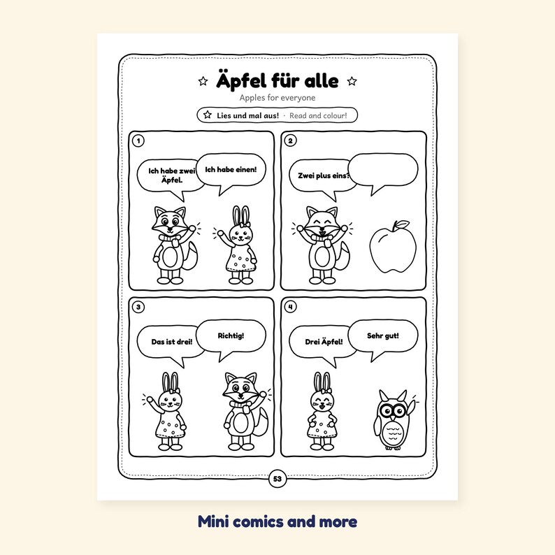 Plus to 5 - Shapes and Adding to 5 in German for Kids: A 100-Page Activity Book (Ages 3–7) image 5
