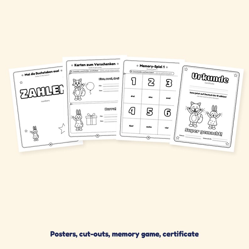 Counting from 1 to 10 - German Numbers for Kids: A 100-Page Counting, Tracing and Activity Book (Ages 3–7) image 7