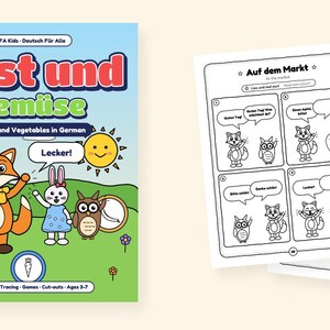 Fruits and Vegetables - Fruits and Vegetables in German for Kids: A 100-Page Activity Book (Ages 3–7) image 2