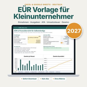 May include: A digital spreadsheet template for small business accounting displayed on a laptop screen. The interface features financial categories like income, expenses, and profit, with charts showing monthly and cumulative earnings for 2027.