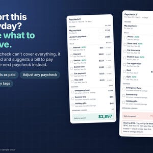 Money Planner App Bundle, Paycheck Budget App 2027 & Holiday Gift Budget Planner, Works Offline, No Subscription image 4