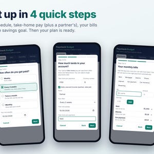 Money Planner App Bundle, Paycheck Budget App 2027 & Holiday Gift Budget Planner, Works Offline, No Subscription image 5