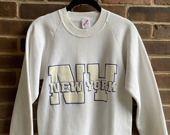 Sweat-shirt touristique new-yorkais du début des années 90 fabriqué aux États-Unis