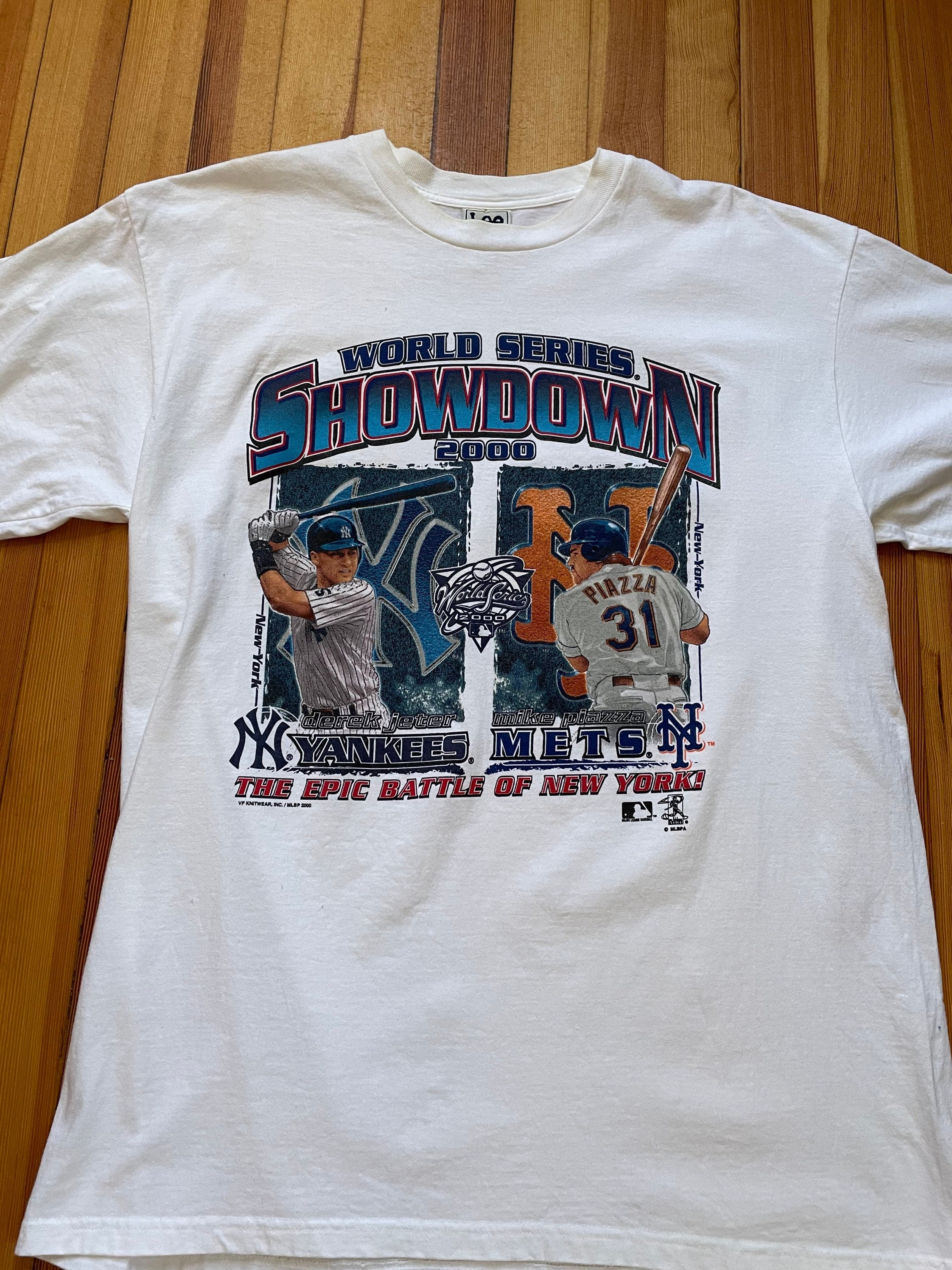 World Series 2000 T Shirt Battle of New York Yankees Mets Subway 