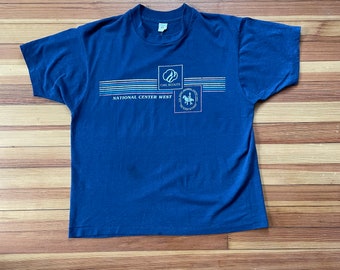 80s Girl Scouts t-shirt navy blue summer camp