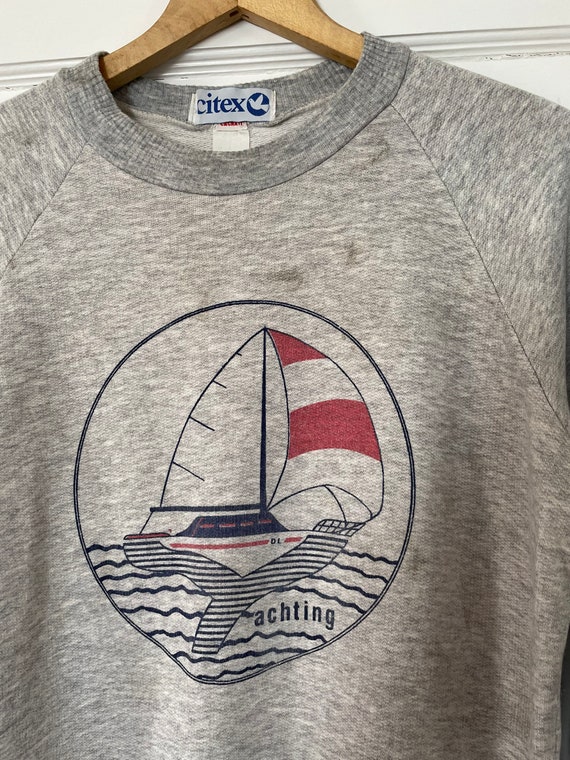 80s made in France sweatshirt yachting boat - image 9