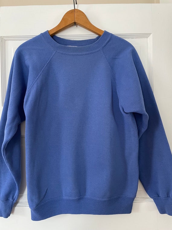 90s made in USA blue sweatshirt Hanes - image 4