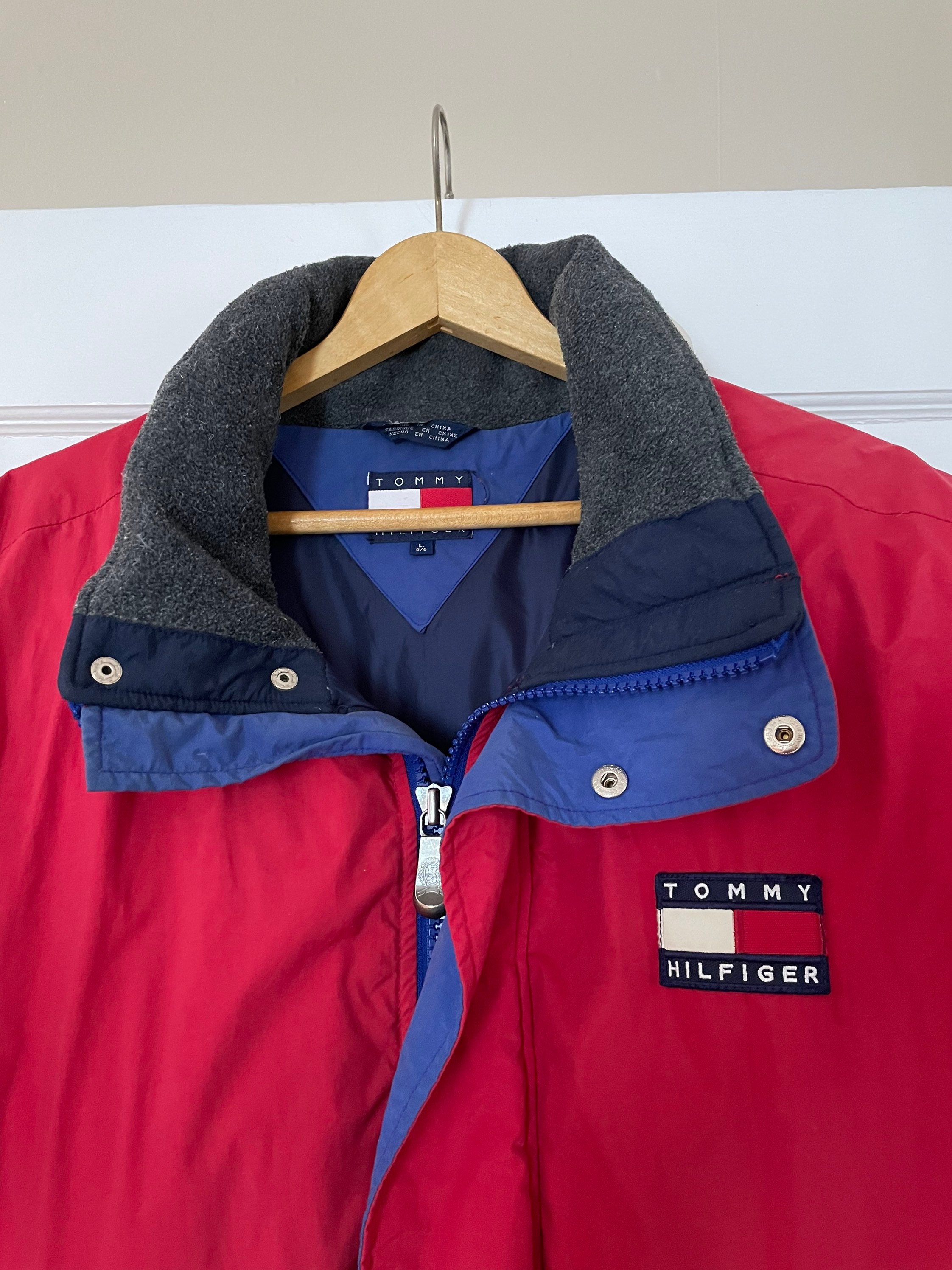 Tommy Hilfiger USA Crest Hooded Jacket  Jackets, Activewear editorial,  Sporty jacket