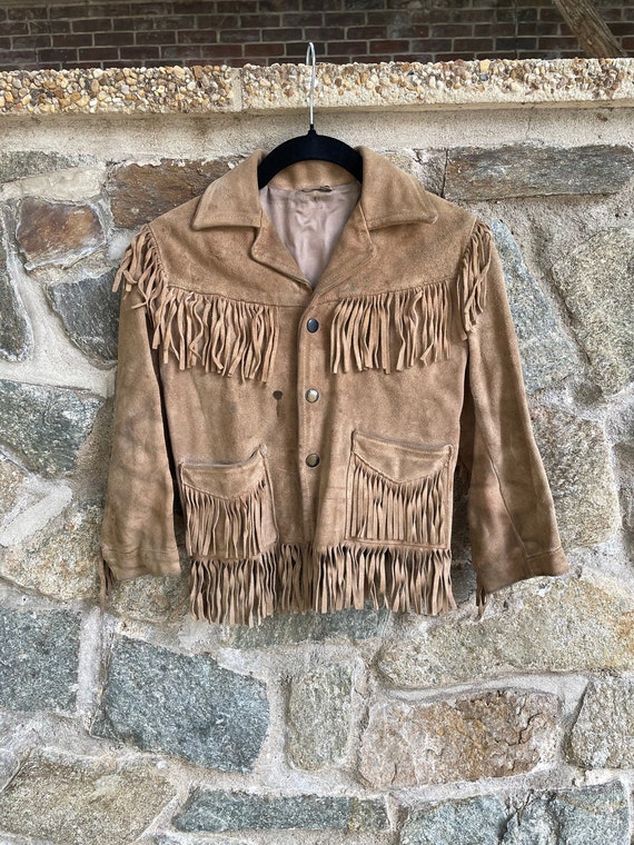 1950s fringe jacket suede - Gem