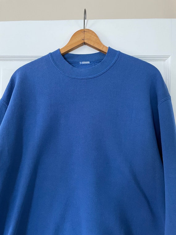 90s made in USA blue sweatshirt blank