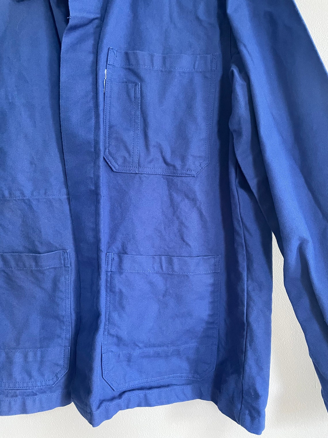 French Blue Work Wear Jacket Chore Coat Bleu de Travail L XL | Etsy