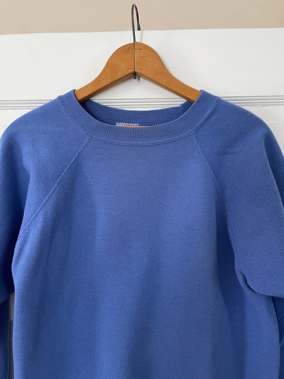 90s made in USA blue sweatshirt Hanes - image 1