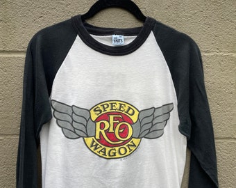 1981 reo speedwagon raglan sleeve shirt tshirt 80s band tee made in usa