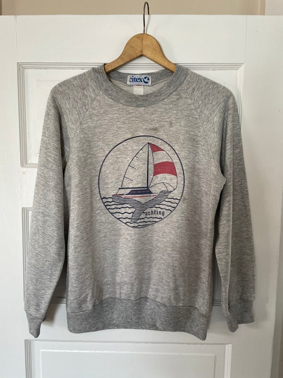 80s made in France sweatshirt yachting boat - image 3