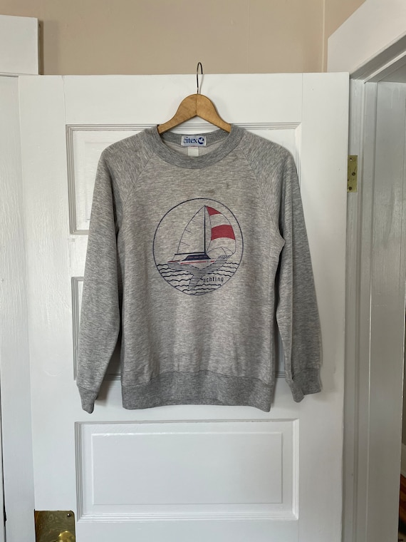 80s made in France sweatshirt yachting boat - image 1