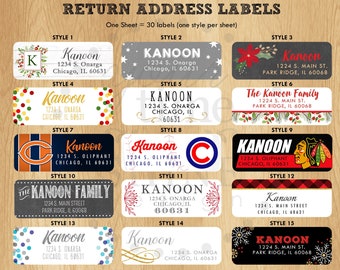 DIGITAL File Only - Return Address Labels