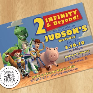 FICHIER NUMÉRIQUE - Toy Story Invitation - 2 Infinity and Beyond