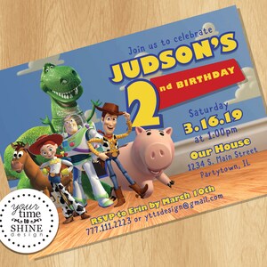Fichier numérique uniquement - Toy Story Invitation