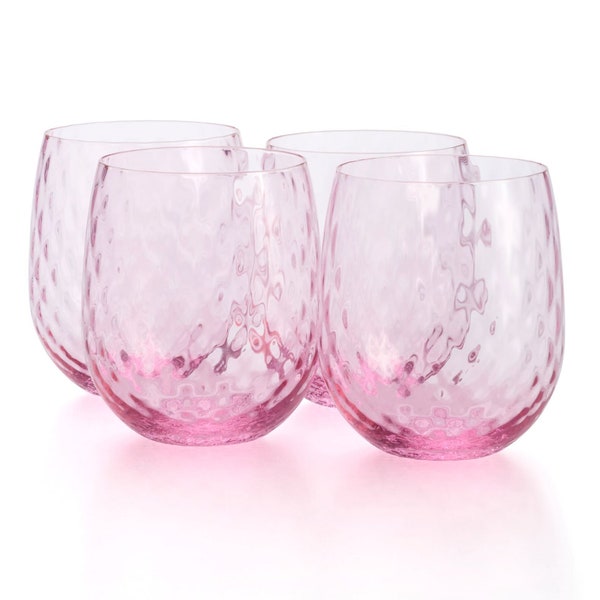 Pink Wine Glasses Etsy