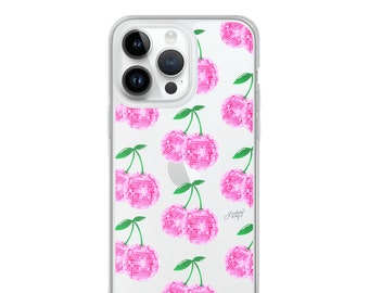 Pink Disco Ball Cherries - Clear Case for iPhone®