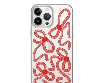 Red Ribbon - Clear Case for iPhone®