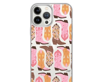 Cowboy Boots Pattern - Clear Case for iPhone®