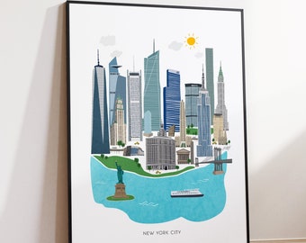 New York City Illustration - Art Print