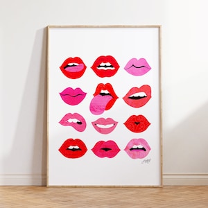 Lips of Love - Illustration Art Print