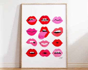 Lips of Love - Illustration Art Print