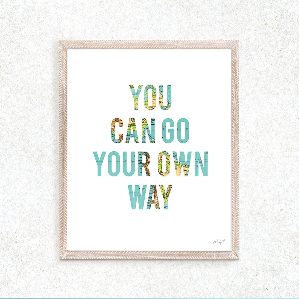 You Can Go Your Own Way Fleetwood Mac Lyrics Art Print Etsy
