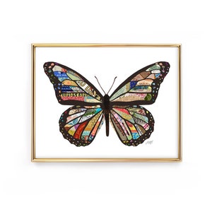 Butterfly Collage - Art Print