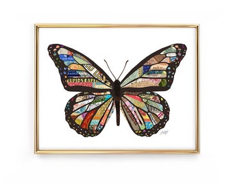 Butterfly Collage - Art Print