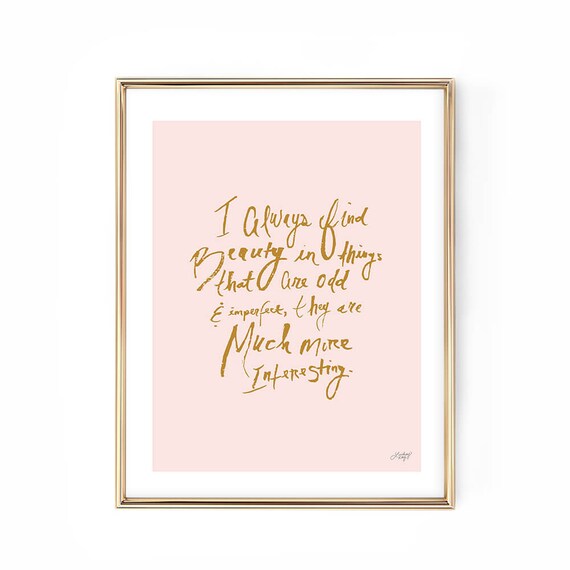 Marc Jacobs Quote Art Print Etsy