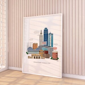 Kansas City Art Print Collage Illustration Art Print Poster image 6