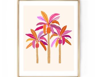 Palm Tree's Illustration - Art Print