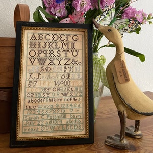 Sarah Pettingill 1824 sampler PDF E-Pattern