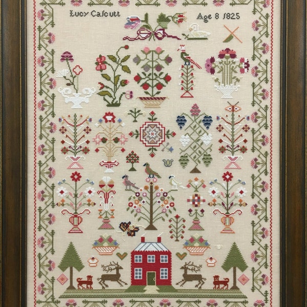 Lucy Calcutt 1825 sampler PDF E-Pattern