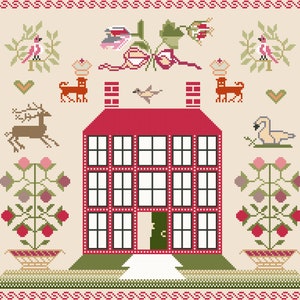 Lucy&#39;s House cross stitch PDF E-pattern