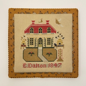 E Dalton 1847 Beekeeper's Cottage cross stitch PDF E-Pattern