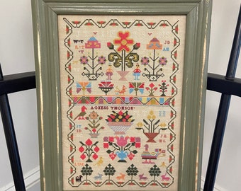 Tabla de muestra de Agness Thomson de 1819