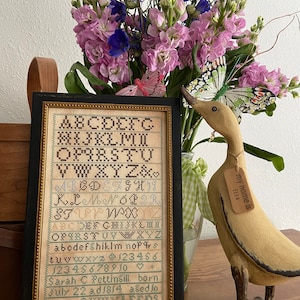 Sarah Pettingill 1824 sampler chart