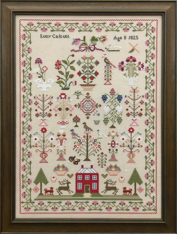 Lucy Calcutt 1825 sampler PDF E-Pattern