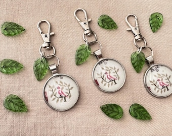 Zipper pull / Scissor fob with charms