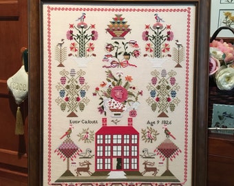 Folleto de muestrario de Lucy Calcutt de 1826