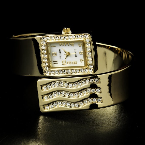 Gold & Silver Rhinestone Crystal Bridal Watches