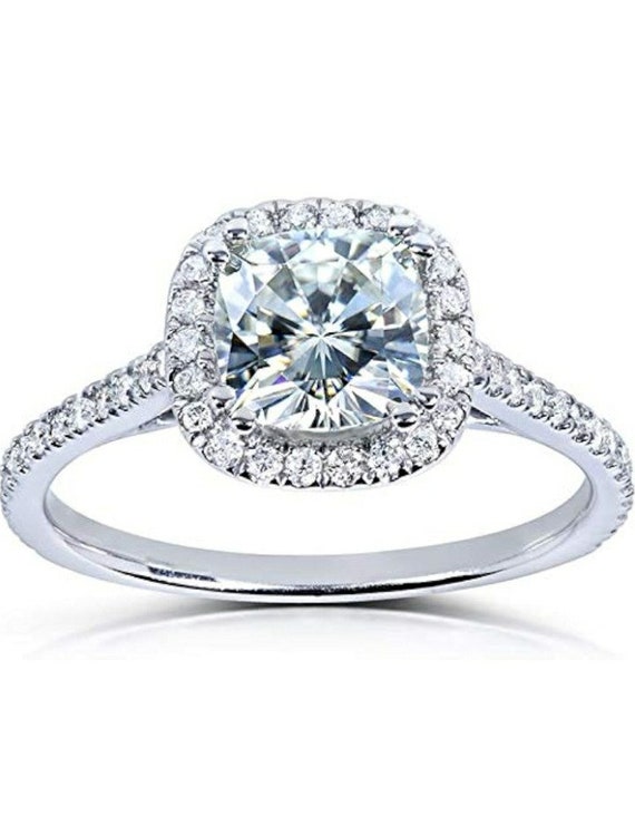 Gorgeous Proposal Radiant-Cut Moissanite Engagement Ring 3 CTW 14k White Gold